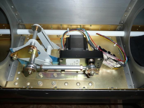 Servo wiring done except tie downs