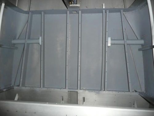 Finished under baggage area