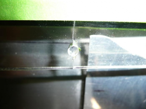 Last hole drilled - and cracked