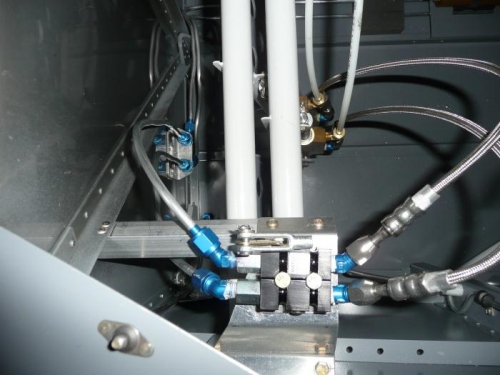 Finished park brake installation