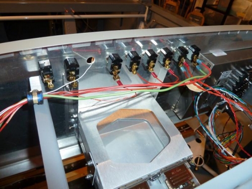 Switches and Audio Panel tray