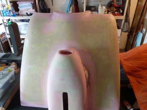 Glazing putty on cowling