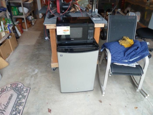 A builder must eat and drink