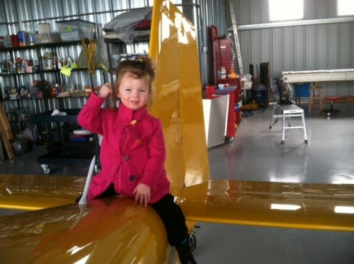 Hangar neighbor's granddaughter.