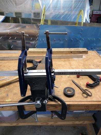 Clamped ready for whacking