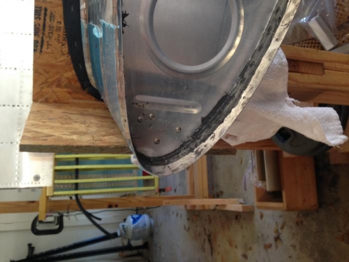 Outboard 401 riveted in place