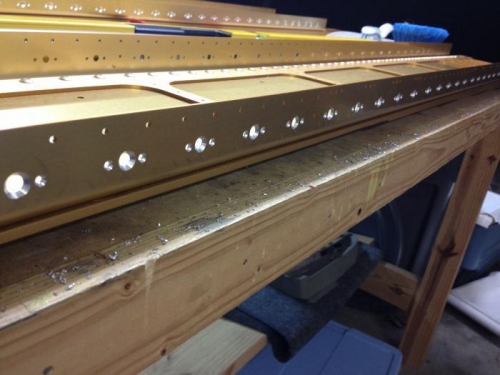 After the rivet holes