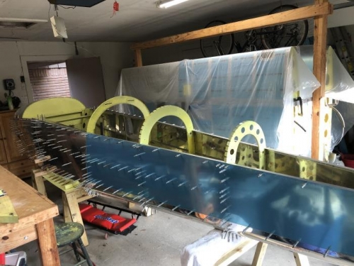 Upper longeron drilled