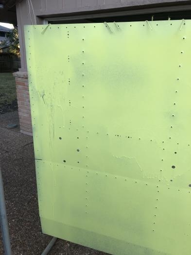 Globs of runny paint