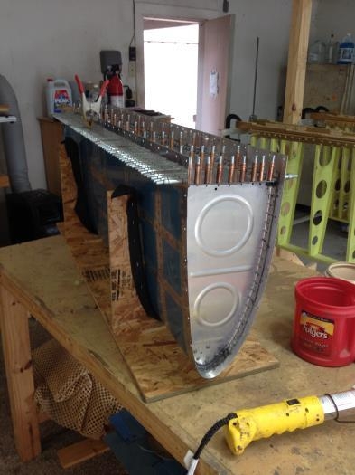 Baffle cleco'ed in place.