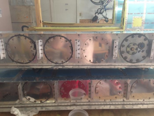 Access plates installed