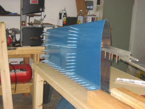 Left Skin Cleco'ed On