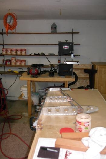 Spars and ribs cleco'ed