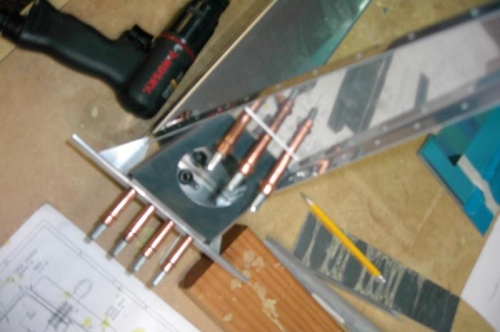 Drilling the brace and nutplates