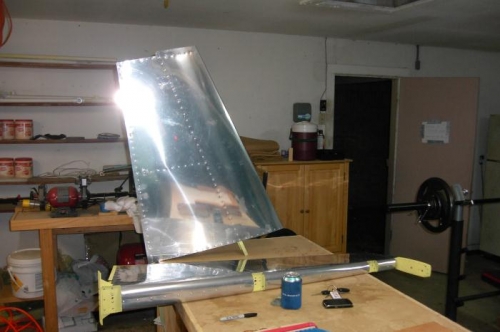 After rolling and riveting the leading edge