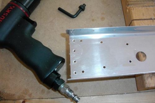 Countersinking rivet holes