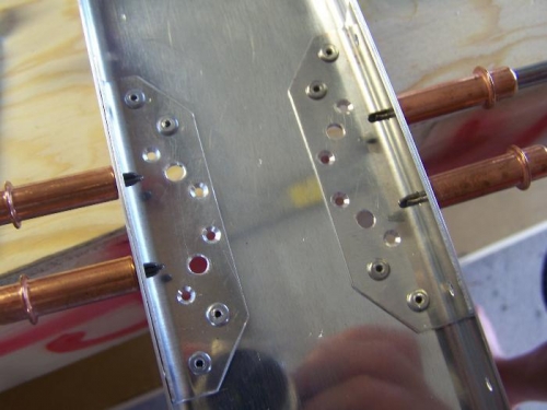 Here are the blind rivets, used the angle tool from Avery Tools to pull them in & it worked great.