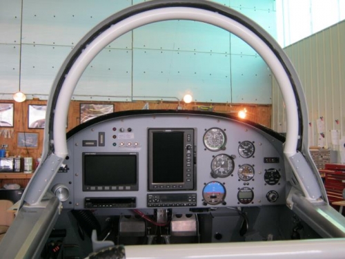 Aft view of windscreen