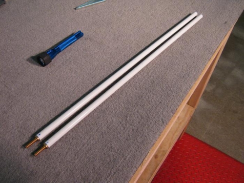 push rods with the ends inserted