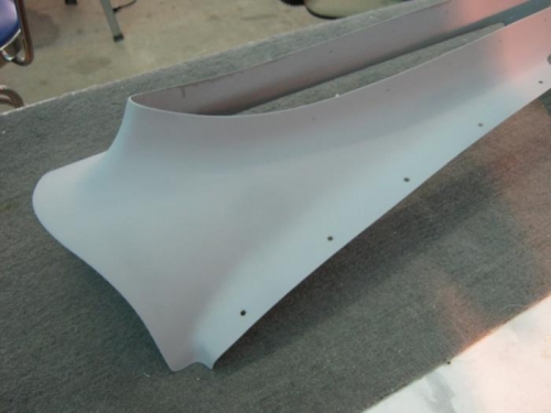 emp fairing after several coats of epoxy and sanding primer