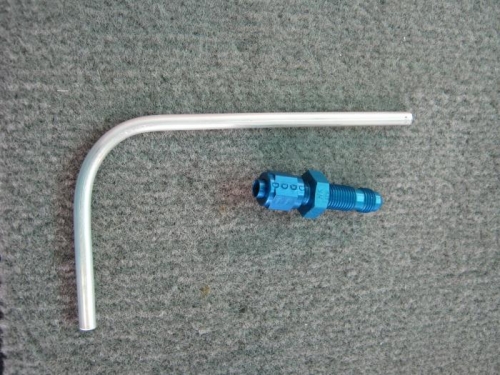 Fabricated and bent pitot tube