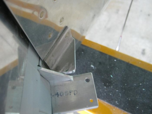 Rt side rudder stop after trim and polished edges