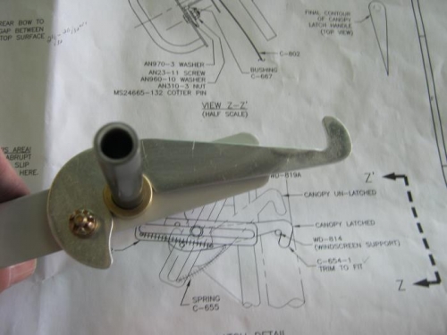 Look at the lever and inside handle assembly