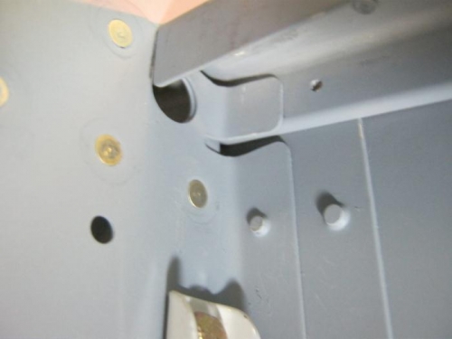 Rear leftside lower bulkhead tab wasnt previously drilled
