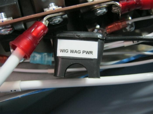 10 AMP IN-LINE FUSE UNDER SWITCH CONSOLE FOR WIGWAG POWER