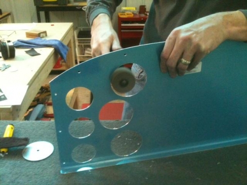 polishing out the gauge holes