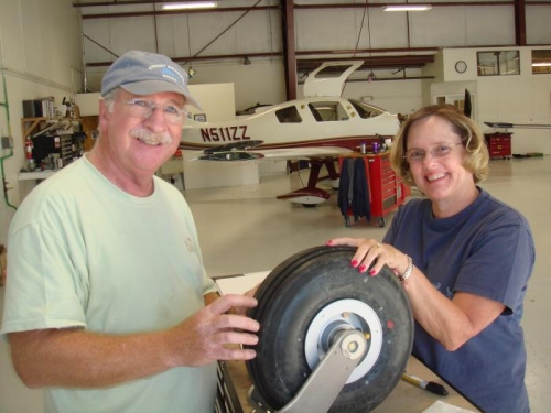 Assemble Nose Wheel and Tire