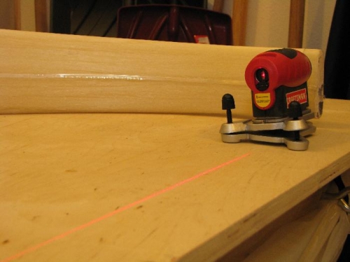 Laser Setup for Left-Side Cut