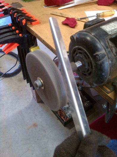 Scotchbrite wheel much improved