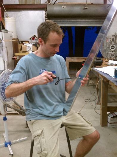 Deburring the spar doubler