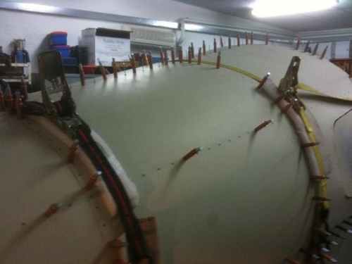 Straps to keep skins flat