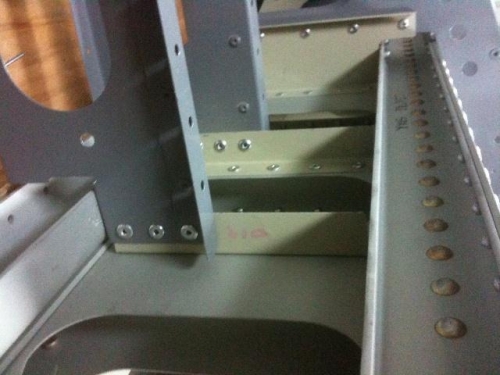 rivet main spar to fuselage