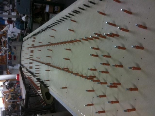 lower skin cleco in place