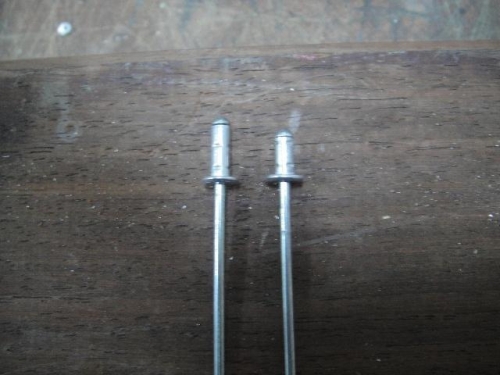 Shortened rivet