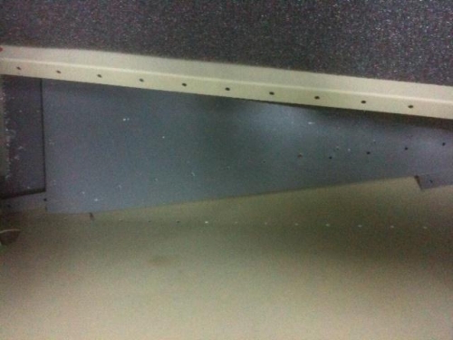 Holes already rivitted