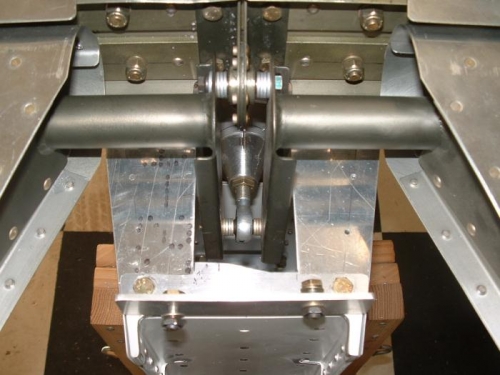 Elevator control horns match drilled