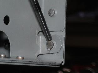 Here you see the rivet and the tab splitting.