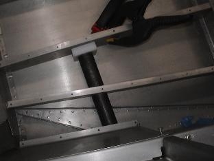 Here is the step running through the floor supports