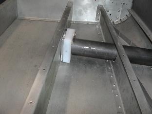 Shot showing the shim with the step mounted.
