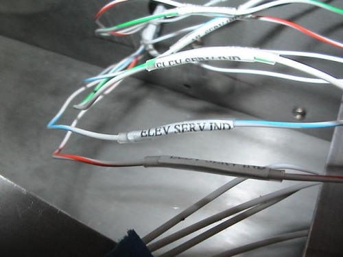 Marked and heat shrunk each wire.