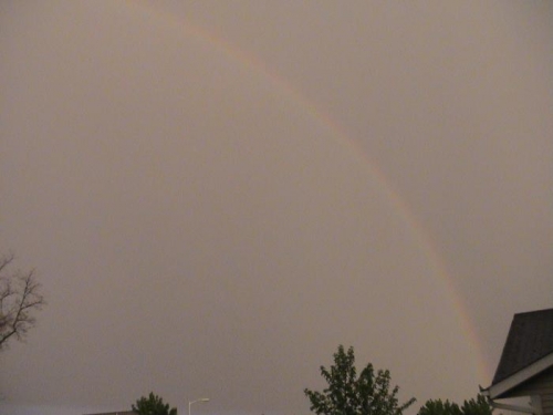 Rainbow starting at the bottom right.