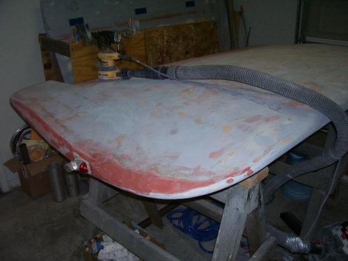 Bottom Left Wing Tip Most of the Glazing Putty will be Sanded Off