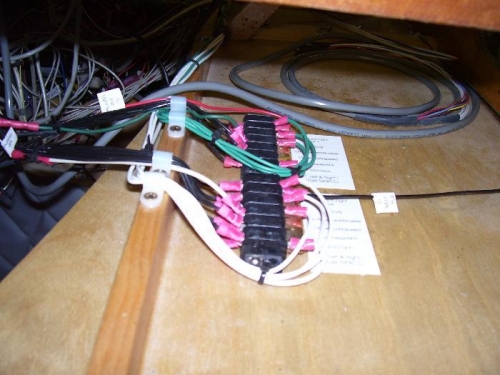 Finished Right Seat Side Wiring