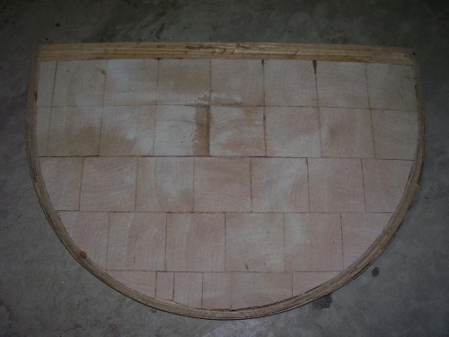 Finished Sanded Door - It still needs the outer door skin.