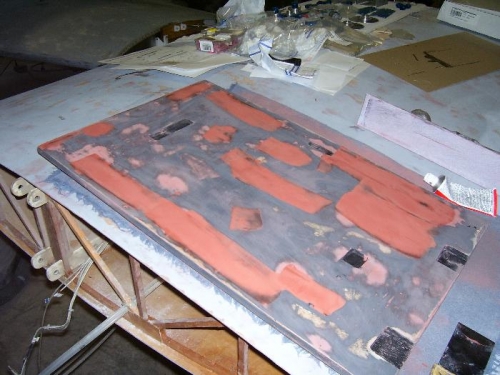 Filling and Sanding in Progress