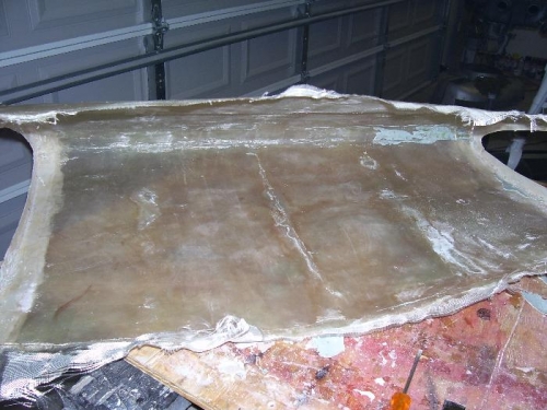 Freshly Pulled and Partially Clean Tank Skin